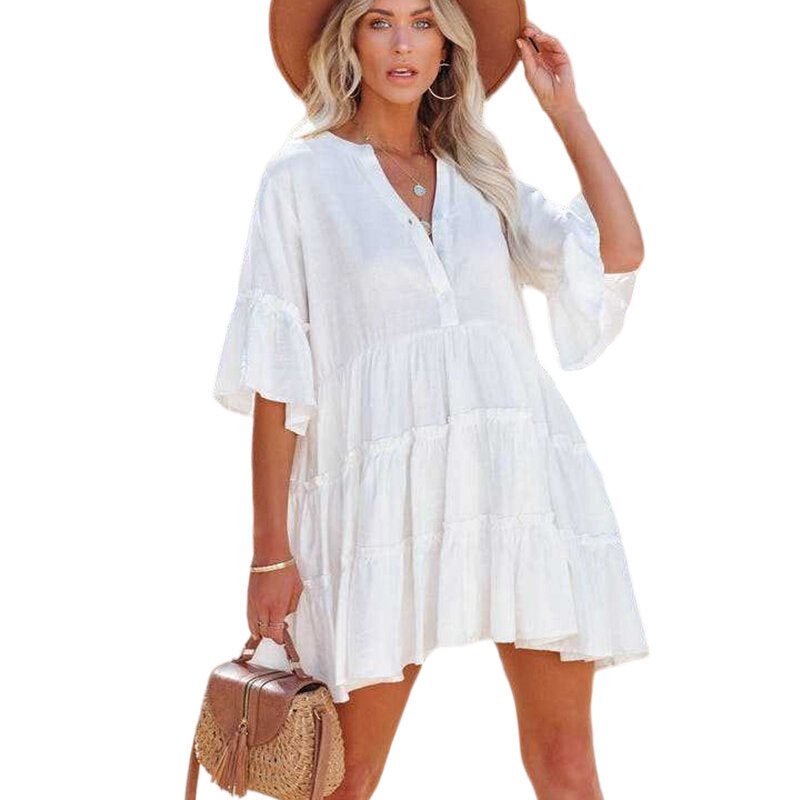 Loose Swimsuit Cover Ups Beach Shirt