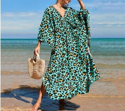 Geometric Print Beach Swimsuit Cover Up