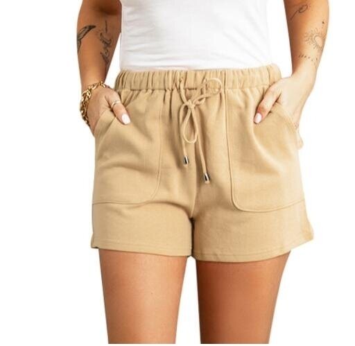 Comfy Drawstring Casual Elastic Waist Shorts