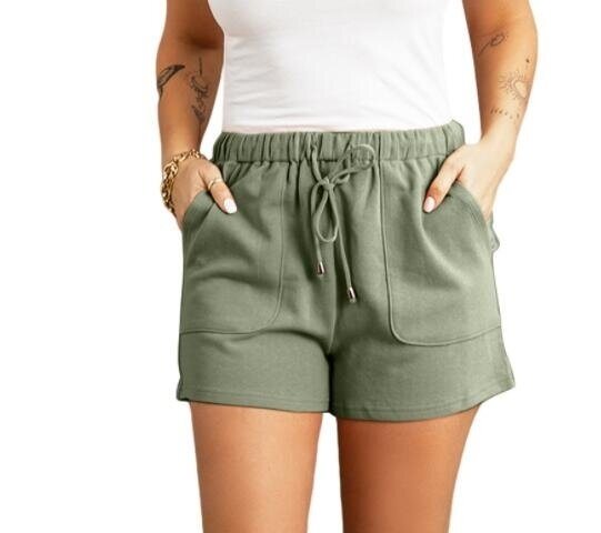 Comfy Drawstring Casual Elastic Waist Shorts