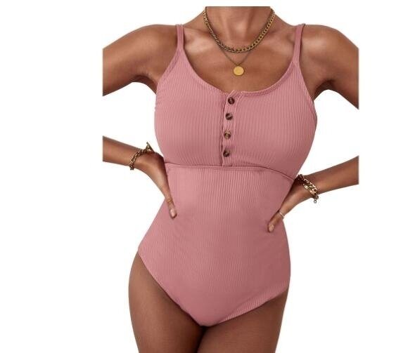 Knit One Piece Swimsuit