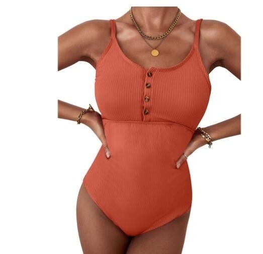 Knit One Piece Swimsuit