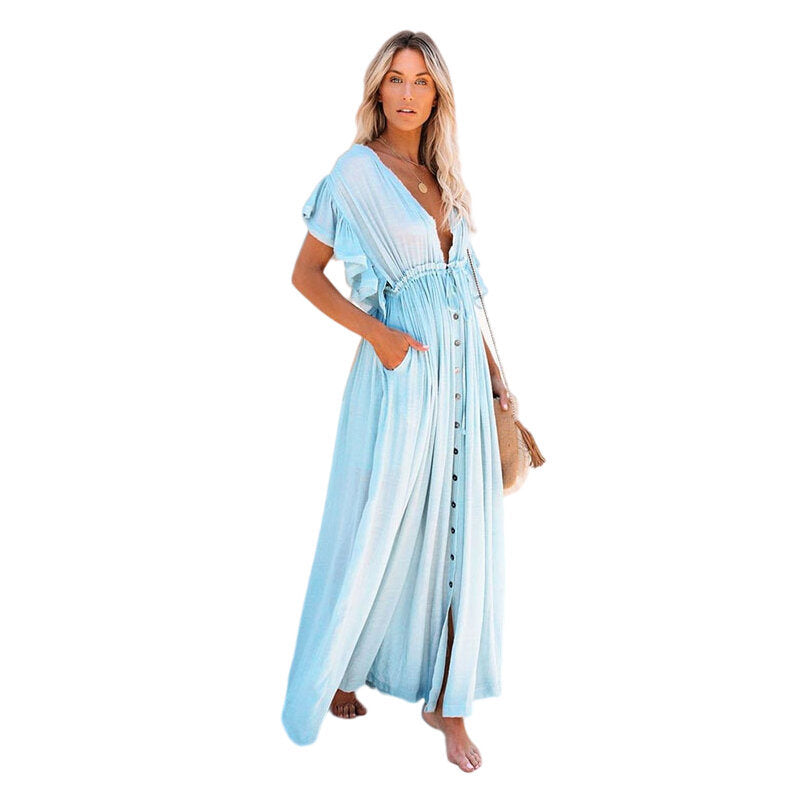 Open Front Beach Bikini Swimsuit Cover Ups