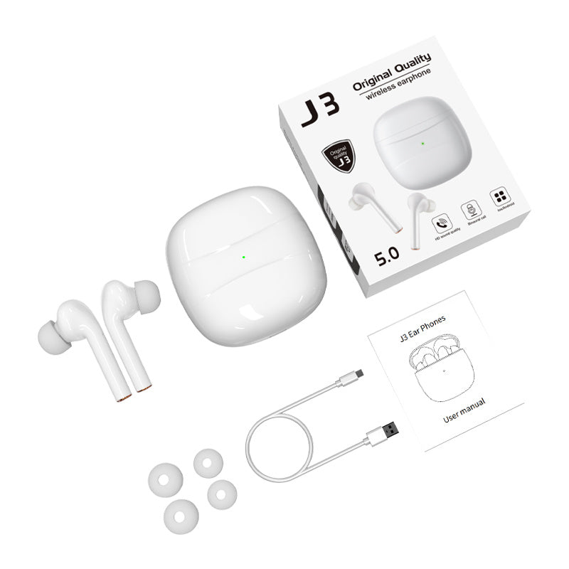 J3 Wireless Headphones Touch Screen Sports Headphones In-ear