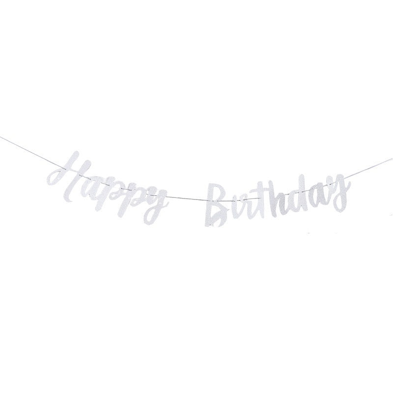 1 SET Happy Birthday Banner Flags for Birthday Party Decorations