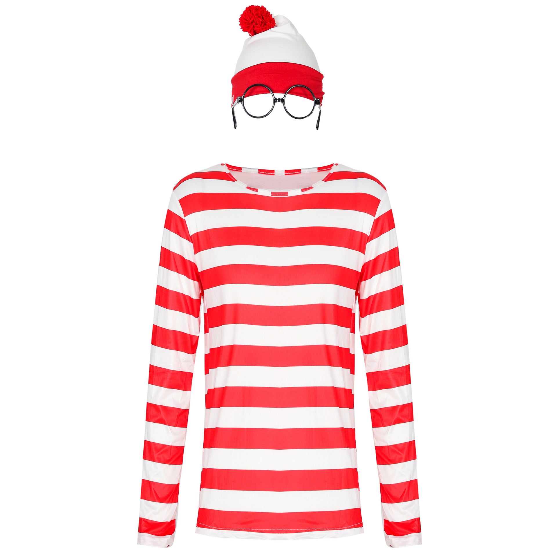 Christmas Costume For Men And Women Cosplay Smart Warley Striped Christmas Suit