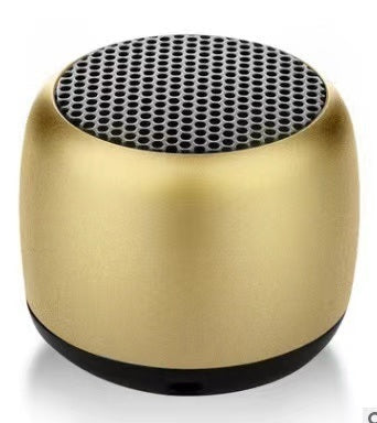 IPX5 Waterproof Mini Portable Bluetooth Speaker Metal HiFi TWS Interconnection Super Small Steel Stereo Wireless Loudspeaker