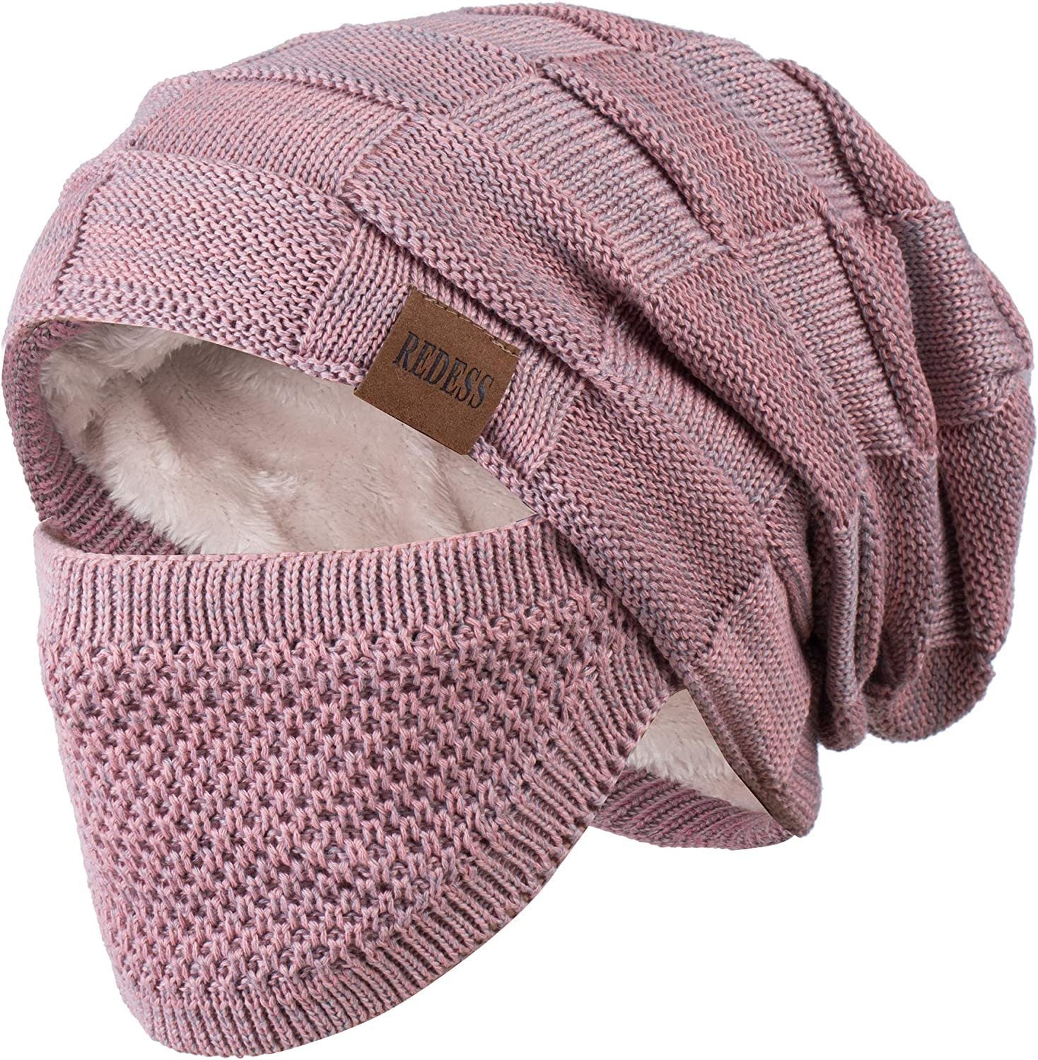 REDESS Beanie Mütze für Herren und Damen Winter Warme Mützen Stricken Slouchy Thick Skull Cap