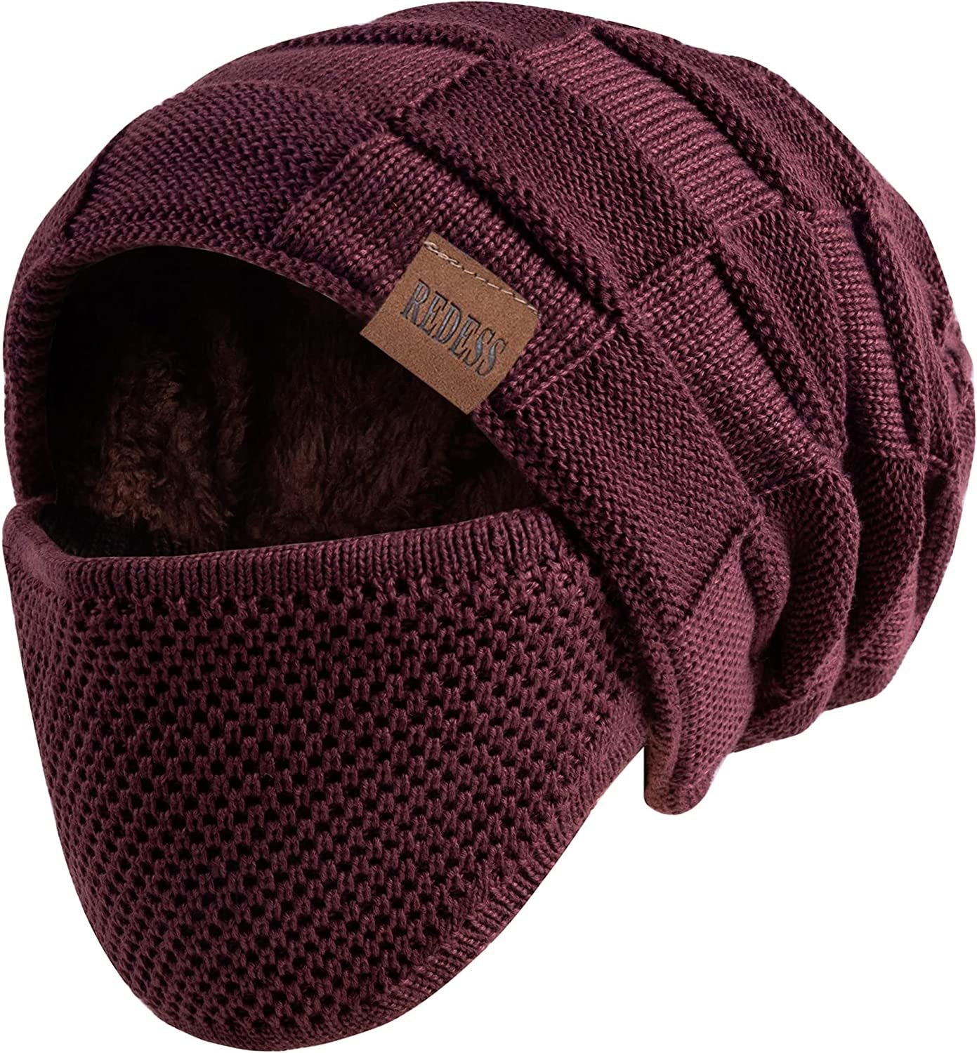 REDESS Beanie Mütze für Herren und Damen Winter Warme Mützen Stricken Slouchy Thick Skull Cap