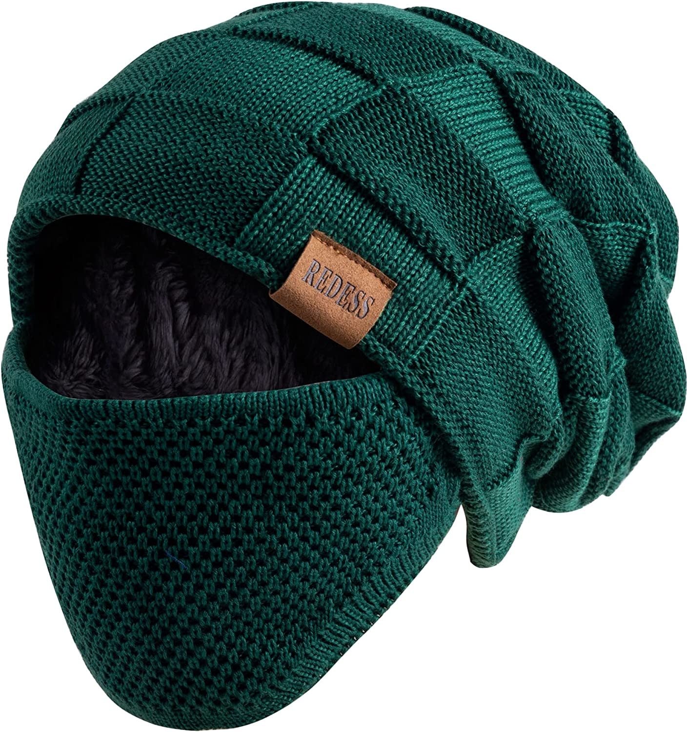 REDESS Beanie Mütze für Herren und Damen Winter Warme Mützen Stricken Slouchy Thick Skull Cap