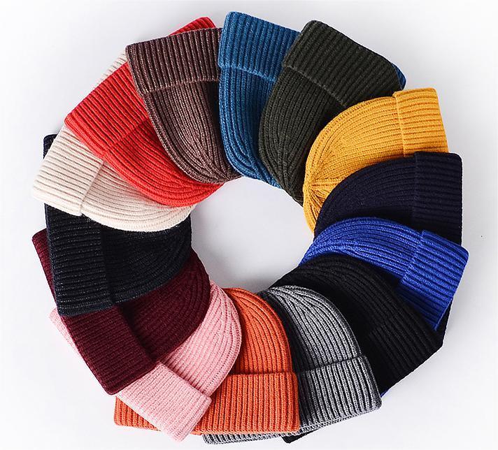 Hat Men And Women'S Fashion Warm Knit Wool Hat Hip Hop Cold Hat