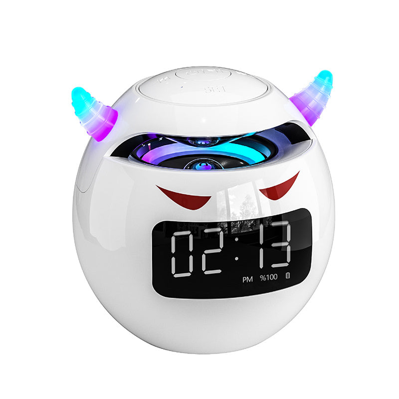 G9 Mini 5.1 Bluetooth Speaker Audio LED Flash Bedside Alarm Clock Subwoofer Music TF Player With HD Mic Hands Free Callin