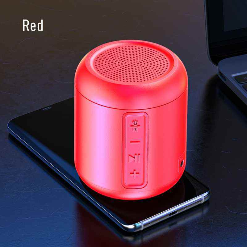 Bluetooth small speaker cylindrical computer desktop portable plug-in card mobile