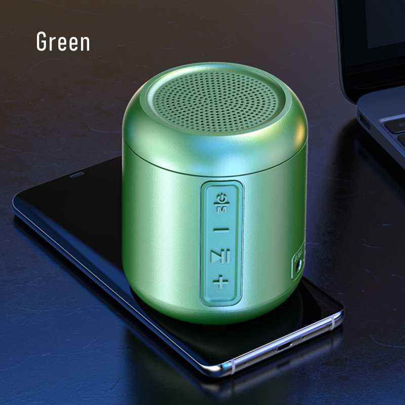 Bluetooth small speaker cylindrical computer desktop portable plug-in card mobile