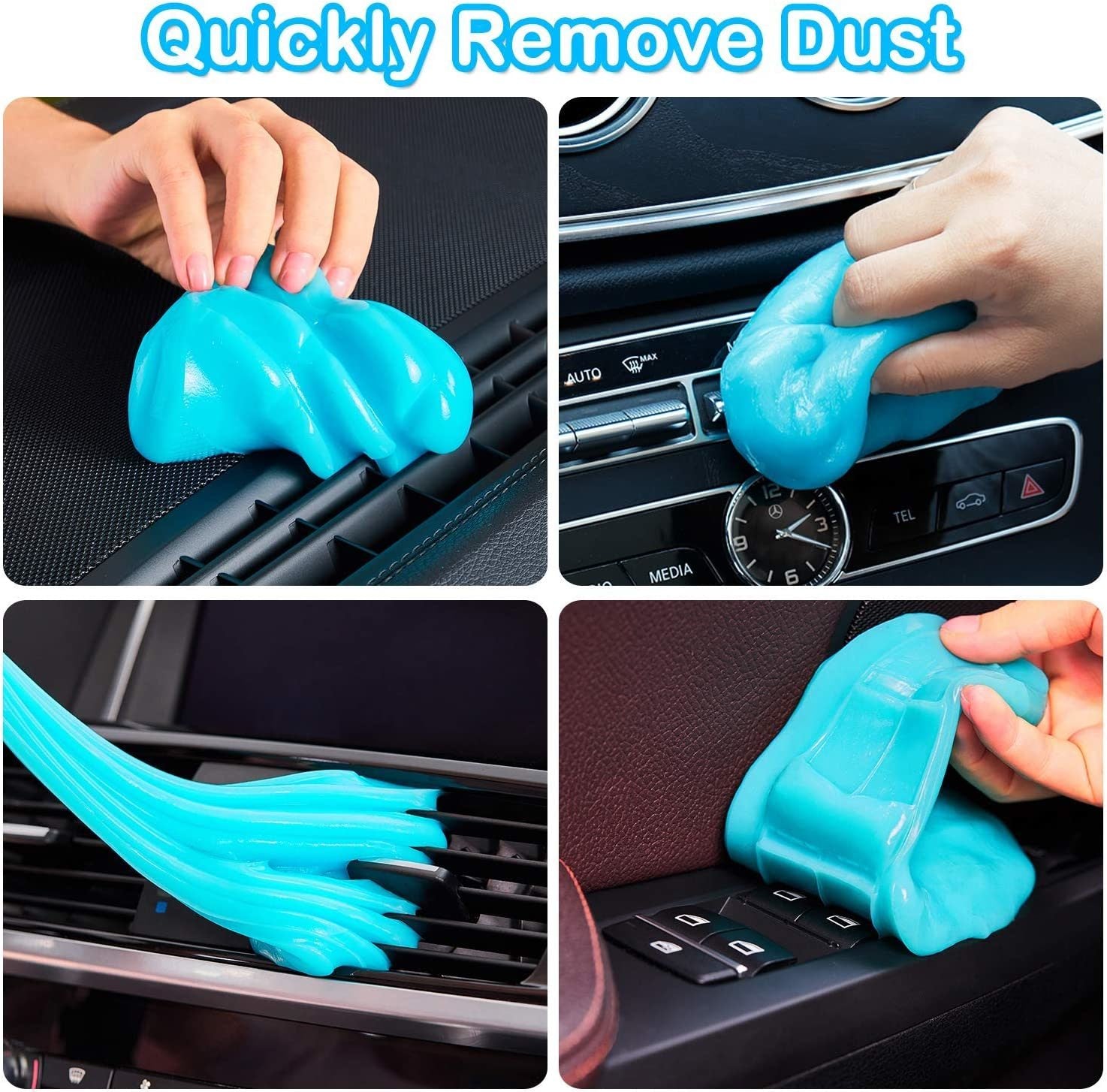 Cleaning Gel for Car;  Car Cleaning Kit Universal Detailing Automotive Dust Car Crevice Cleaner Auto Air Vent Interior Detail Removal Putty Cleaning K