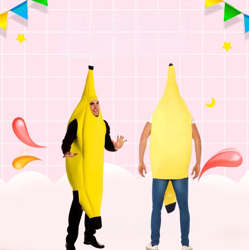 Funny Fruit Banana Clothes Halloween Cartoon Show Costume Composite