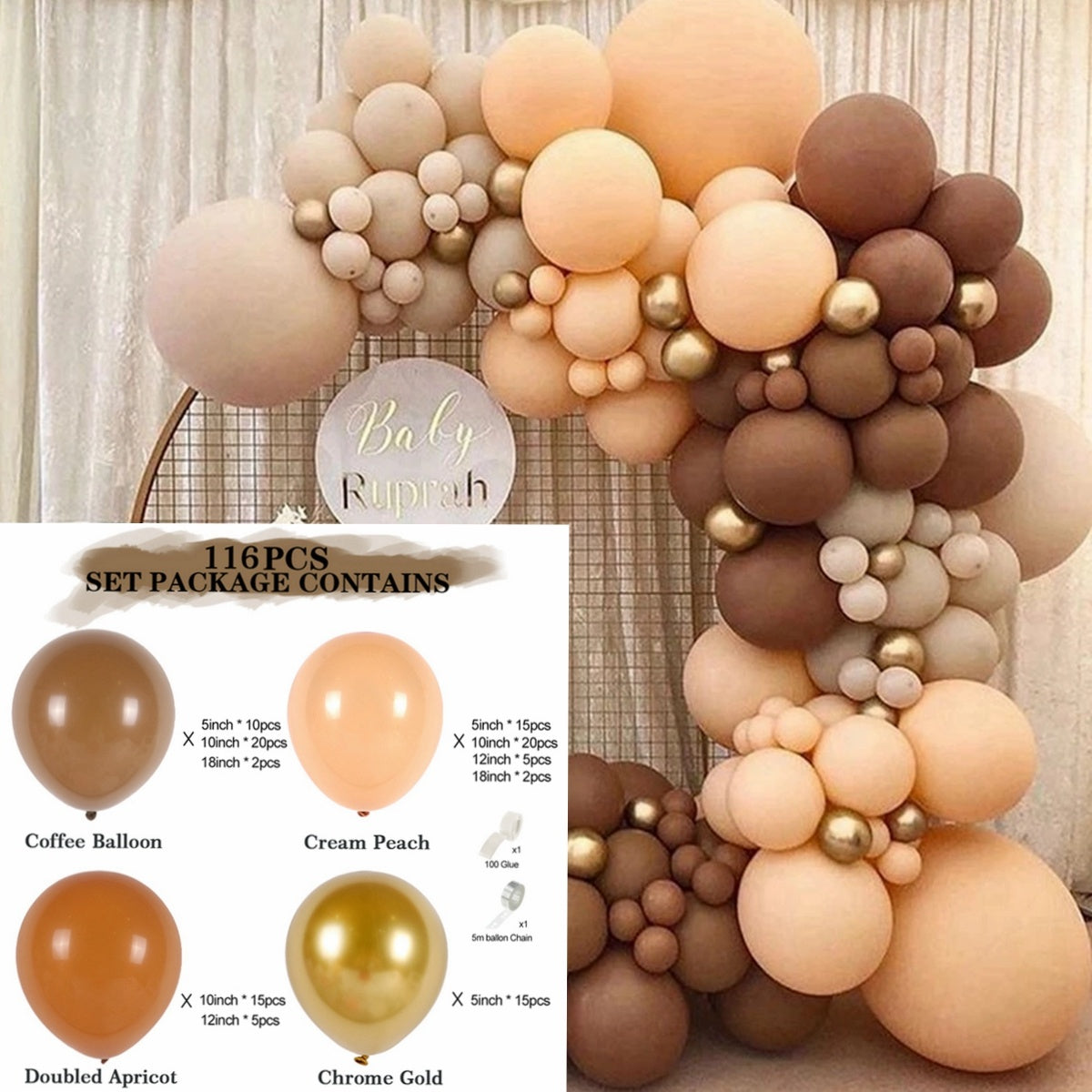 Balloon Garland Arch Kit Wedding Birthday Balloons Decoration Party Balloons For Baby Shower Decor Ballon Baloon Accessories