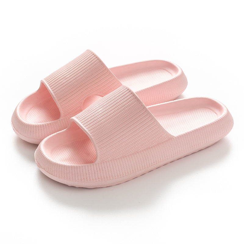 Women Thick Platform Cloud Slippers Summer Beach Soft Sole Slide Sandals Men Ladies Indoor Bathroom Anti-slip Home Slippers