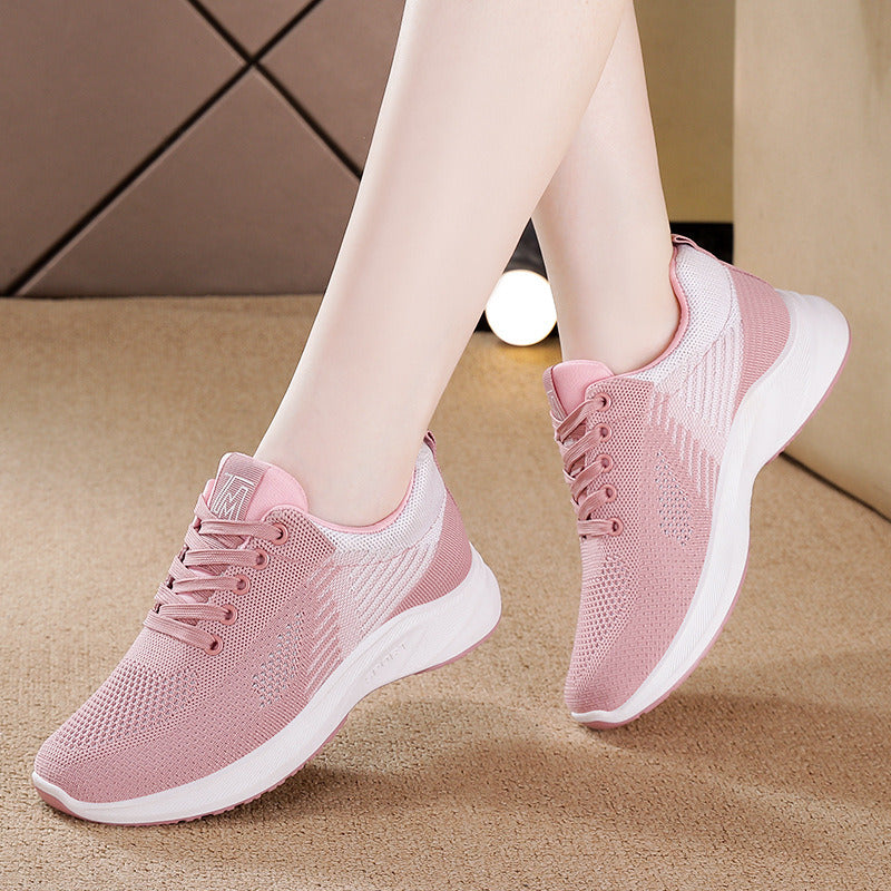 Women Mesh Casual Sport Shoes Outdoor Soft Sneaker Plus Size Breathable Lightweight Running Comfortable Spring Summer Autumn New