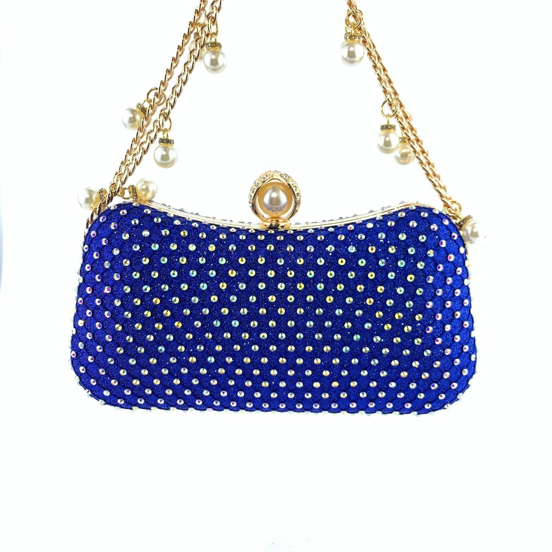 Chain Pearl Tote Evening Bag Clutch