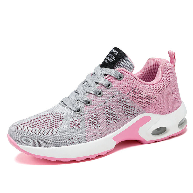 Women Mesh Casual Sport Shoes 36-42 Breathable Lightweight Running Air Cushion Outdoor Soft Sneaker Spring Summer Autumn New