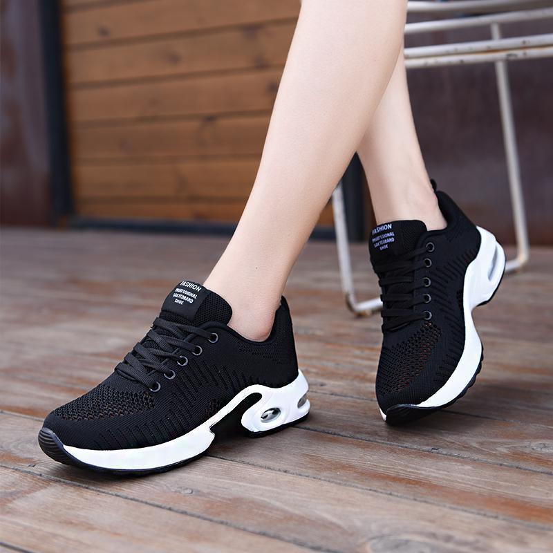 Spring Summer Autumn Casual Sports Shoes Fashion Hollow Mesh Breathable Flying Woven Air Cushion Outdoor Low-top Hiking Sneakers