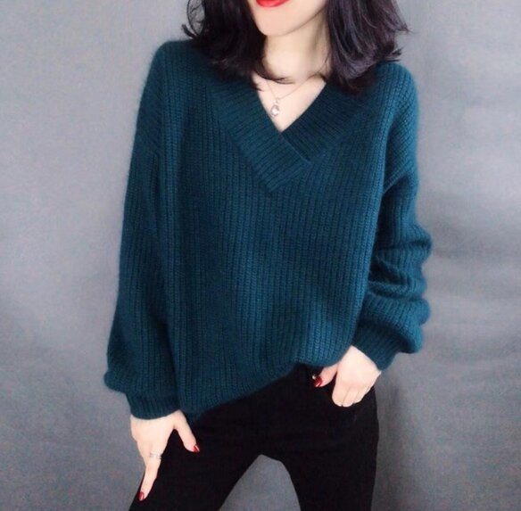 Women's Lightweight V-Neck Sweater