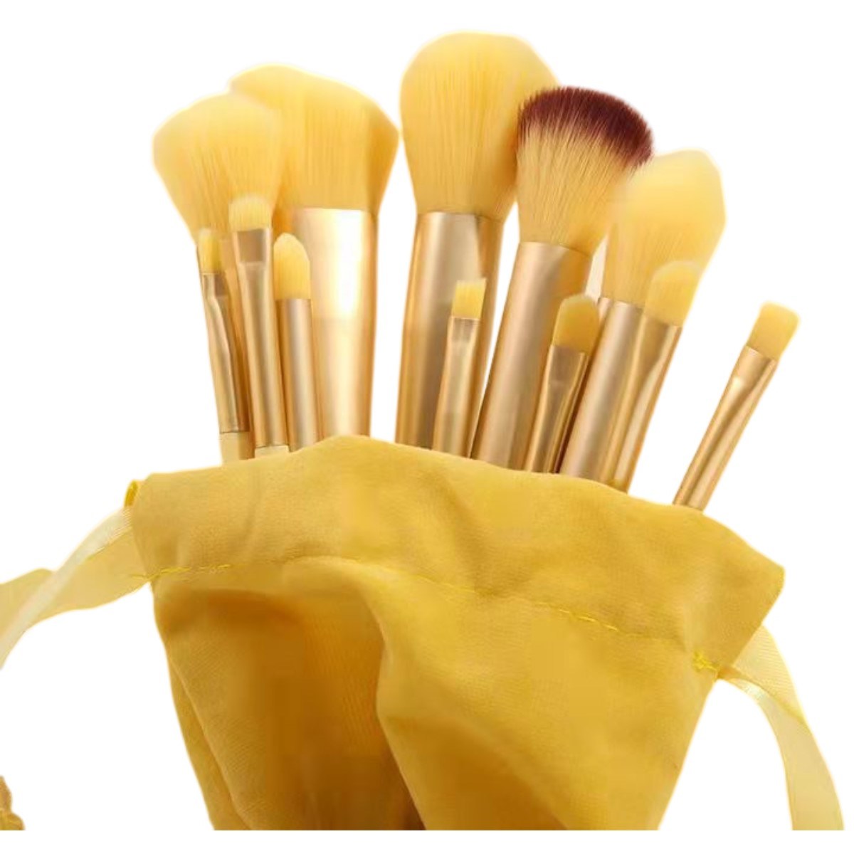 Makeup Brush Set 13 Pcs Premium Synthetic Foundation Powder Concealers Eye shadows Brushes with a storage bag