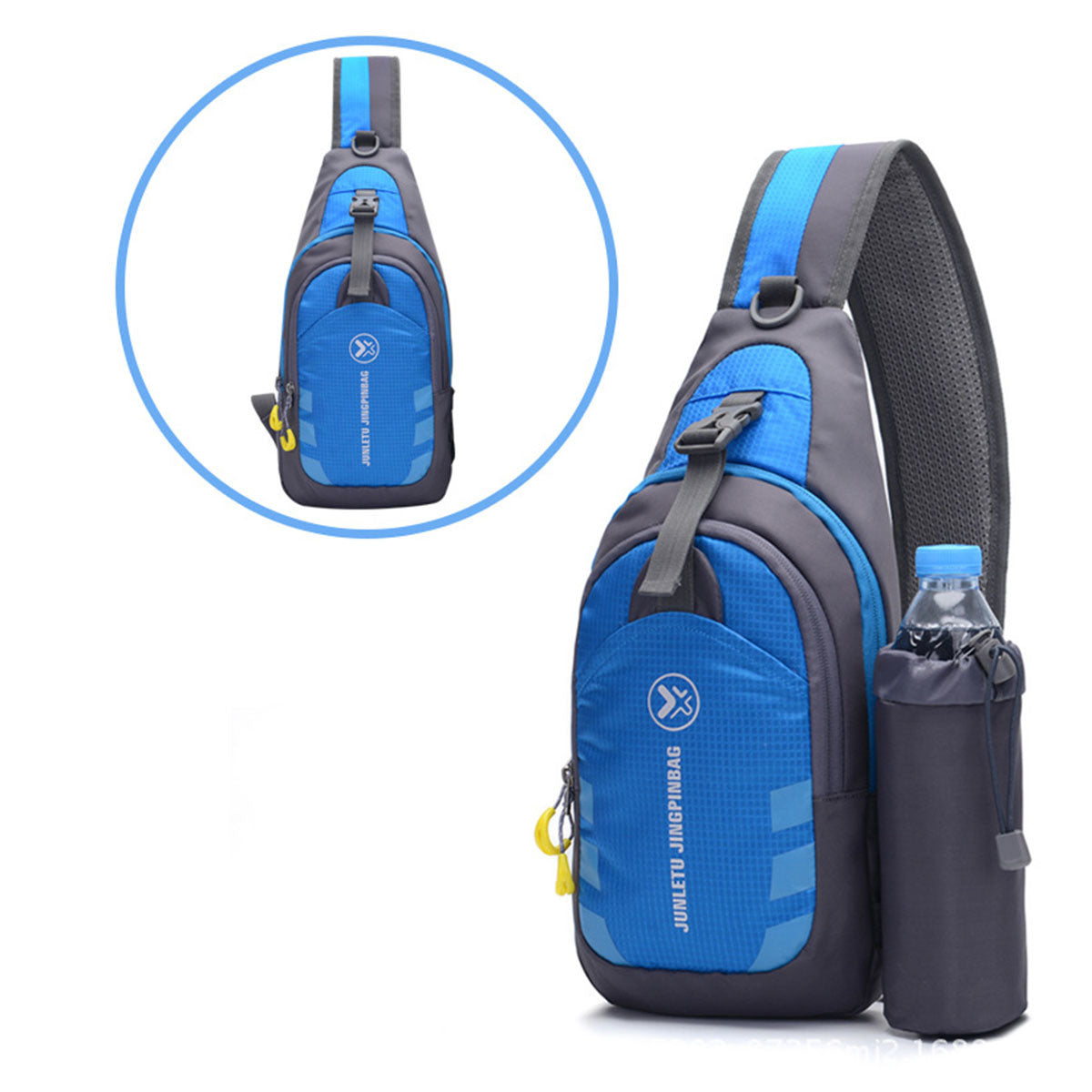 Outdoor Multifunctional Water Bottle Shoulder Bag Messenger Bag Waist Bag