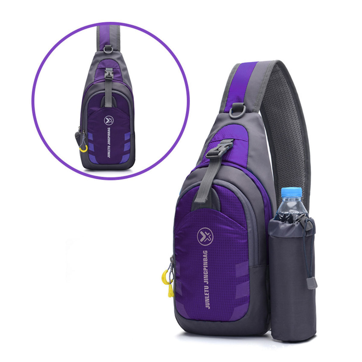 Outdoor Multifunctional Water Bottle Shoulder Bag Messenger Bag Waist Bag