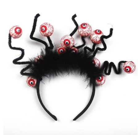 Halloween Ghost Hair Hoop Cosplay Devil Headband Eyeball Headband Festival Party Favors Accessory