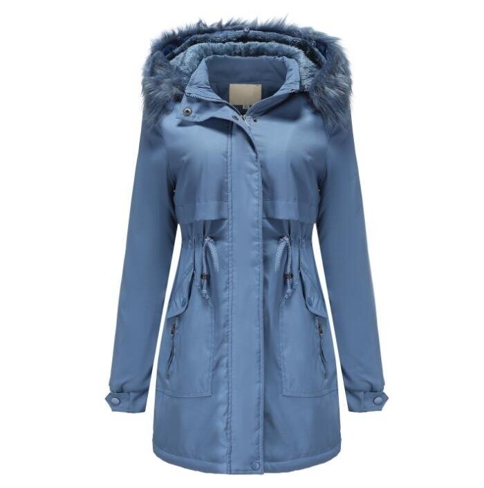 Hooded Warm Thicken Fleece Lined Long Coats