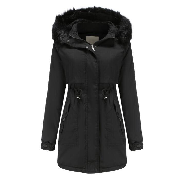 Hooded Warm Thicken Fleece Lined Long Coats