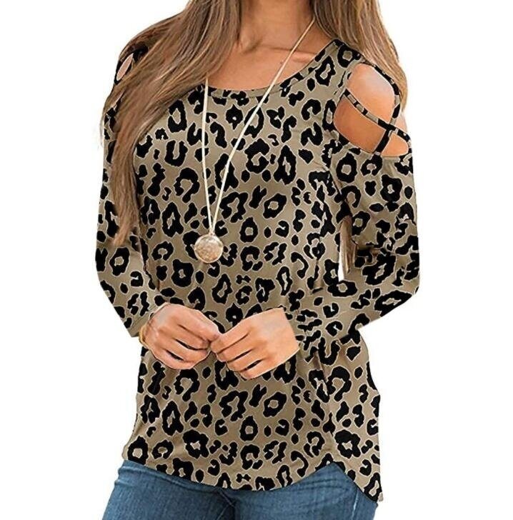 Flowers Printed Long Sleeved Strapless Tunics Tops