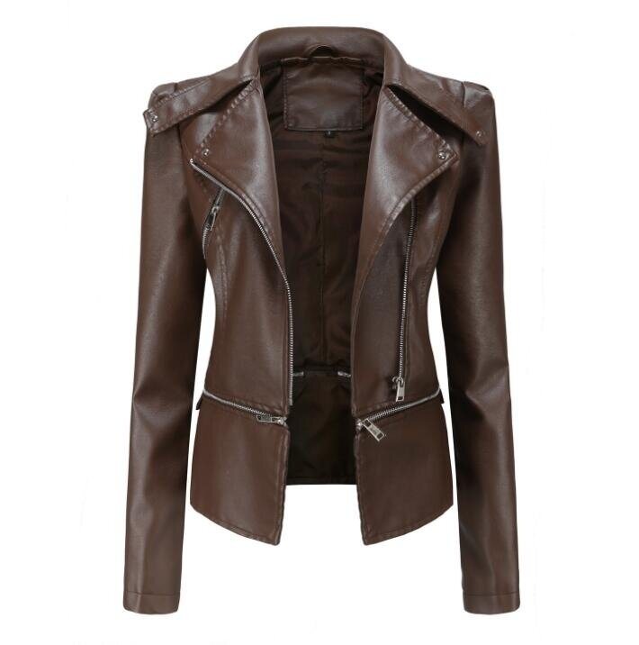 Classic Faux Leather Motorcycle Jacket