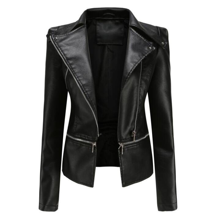 Classic Faux Leather Motorcycle Jacket