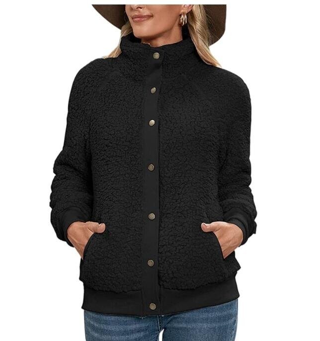 Sherpa Fleece Button Down Sweater