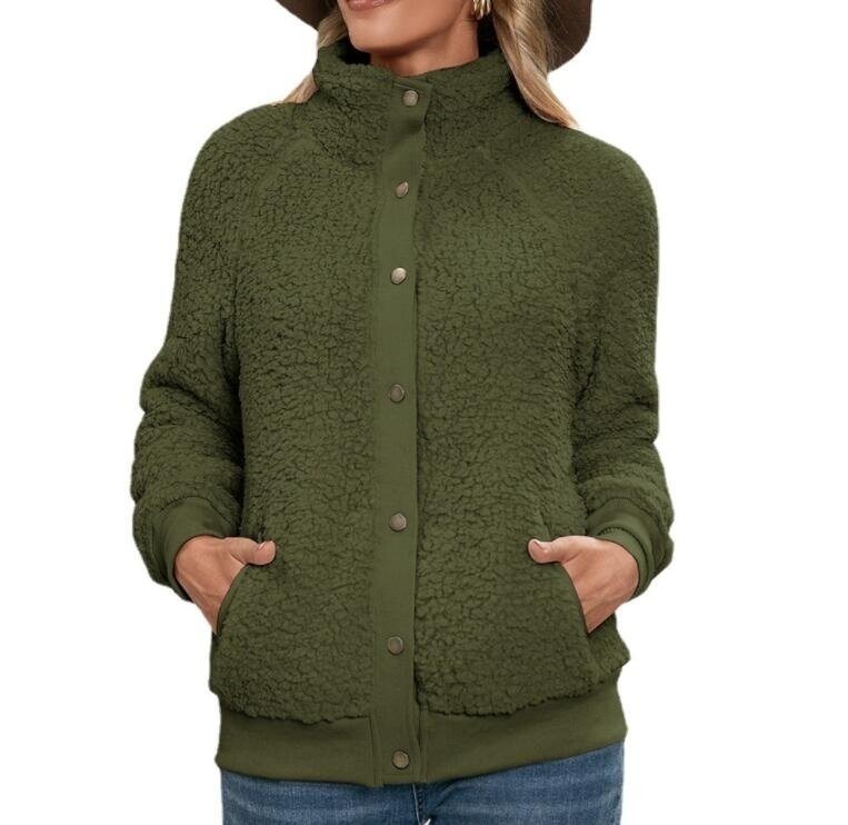 Sherpa Fleece Button Down Sweater