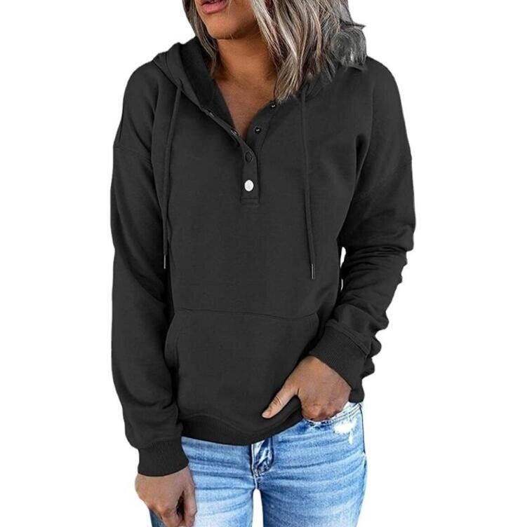 Long Sleeve Hooded Drawstring Sweatshirt