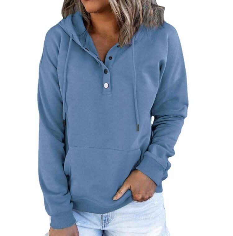 Long Sleeve Hooded Drawstring Sweatshirt