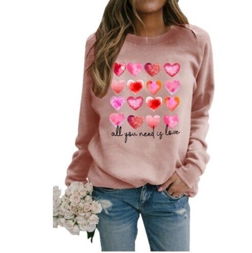 Alphabet Print Sweatshirt Pullover