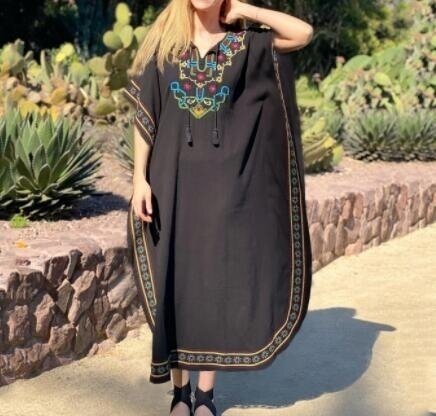 Long Swimsuit Cover up Caftan Beach Dress