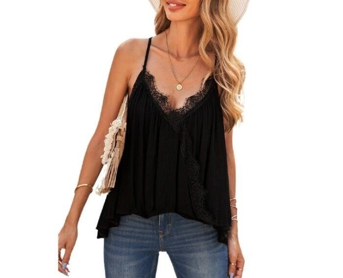 V-neck Lace Tank