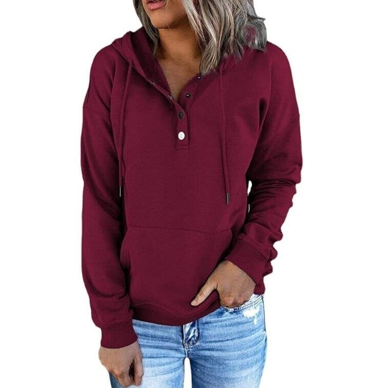 Long Sleeve Hooded Drawstring Sweatshirt