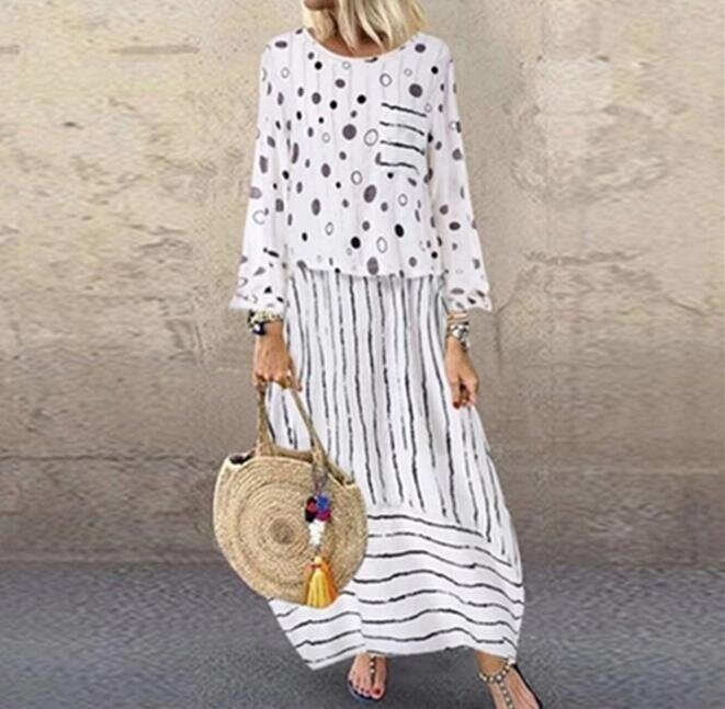 Cotton Line Bohemian Maxi Dress