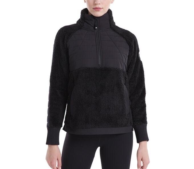 Sherpa Half-Zip Pullover Fleece Fuzzy Sweater