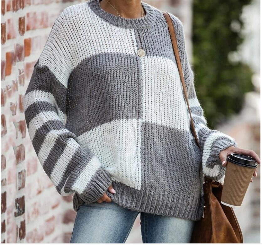 Knits Loose Crew Neck Sweaters