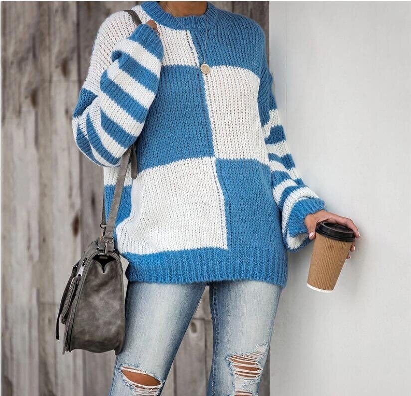 Knits Loose Crew Neck Sweaters