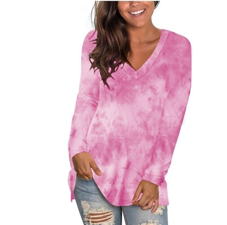 Long Sleeve T Shirts Tunic Tops with Pocket