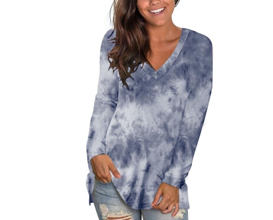 Long Sleeve T Shirts Tunic Tops with Pocket